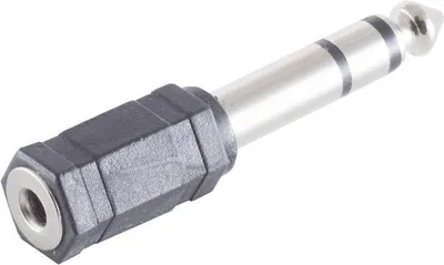 Immagine prodotto di Adattatore di massima connettività ShiverPeaks S/CONN, da spina jack stereo 6,3 mm a presa jack stereo 3,5 mm (57070)