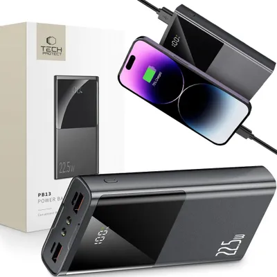 Produktbild von Tech-Protect Pb13-22,5W Power Bank 20000Mah Grau