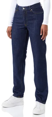 Produktbild von Jack & Jones Damen Jeanshose Jxseoul Straight Mw Jeans Cr3016 SVG DNM, Dark Blue