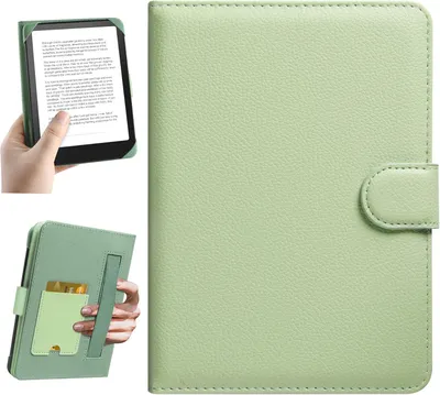 Obrázok produktu pre Univerzálne puzdro na eReader 6 palcov, zelené, ochranné puzdro s vreckom, na cesty