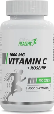 Produktbild von Healthy® Vitamin C 1000 mg + Rosehip 100 Tabs