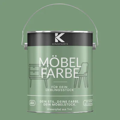 Produktbild von Kenzopaints 2,5Liter Möbelfarbe Möbellack - Wiesenpfad aus Tirol