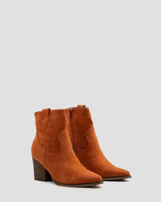 Produktbild von Cowboylaarzen Oranje Suedine Kort