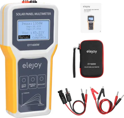 Obrázek produktu pro 1600W fotovoltaický panelový multimetr Solární panel MPPT Tester Solární úložiště