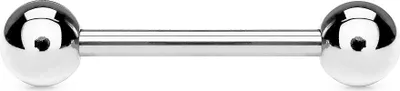 Produktbild von Zungenpiercing Stab Piercing Kugel Ohr Intim Brustwarze Barbell Hantel 1,6 mm 19 mm