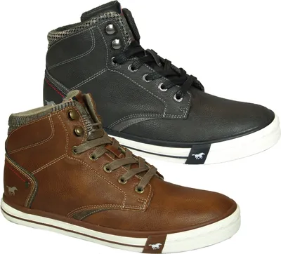 Produktbild von Mustang Herren Stiefelette High Top Sneaker 4072-506, Größe:42 EU, Farbe:Grau