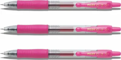 Produktbild von Pilot G2-07 Gelschreiber pink - 3er-Set