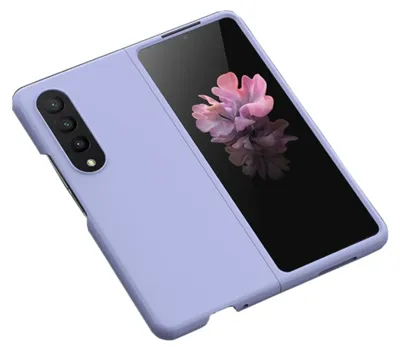 Image de Étui de protection en silicone TPU Skin Feel pour Samsung Galaxy Z Fold4, violet