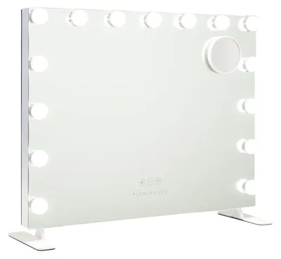 Make-upspiegel mit 14 LED, 3 Modi, Touch Control, USB, weiß, 58x15x51 cm