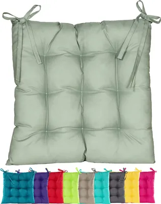 Produktbild von JACK Outdoor Stuhlkissen 38x38cm Lounge Kissen Auflage Wasserfest Sitzkissen Garten Lotus Effekt, Farbe:Oliv