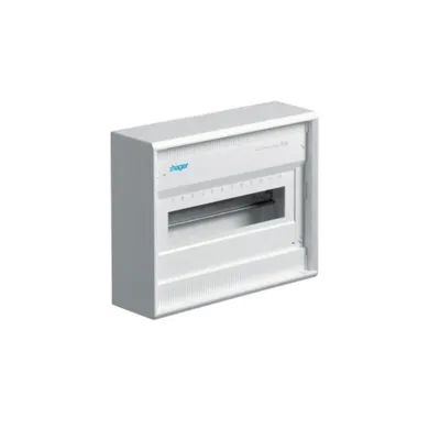 Immagine prodotto di Hager VA12CN Quadro di distribuzione piccolo, montaggio esterno, 1 fila senza porta HxLxP 245x305x96,5 mm