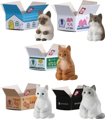 Produktbild von Machiboke Cats Gashapon Blind Packs Minifiguren 4 cm Display (20)