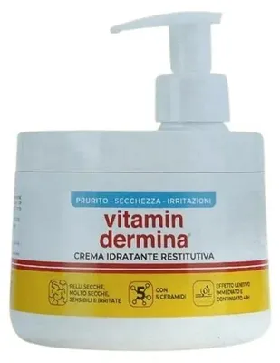 Immagine prodotto di Vitamindermina Crema Idratante Restitutiva Dispenser 400 Ml