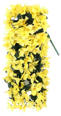 Produktbild von Künstliche Bougainvillea-Blume, künstliche Hängeblume für den Außenbereich, lange Ranken, Kunstblume für Haustür, Veranda, Pflanzkübel, Urne, Terrasse, Balkon