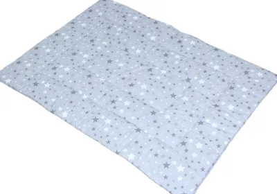 Produktbild von Spielmatte Spieldecke Krabbeldecke Kinder Baby Decke Baumwolle - 26 - Star Dunkel