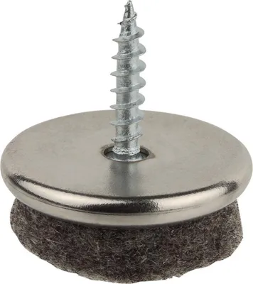 Produktbild von Filzgleiter mit Schraube grau 24mm
