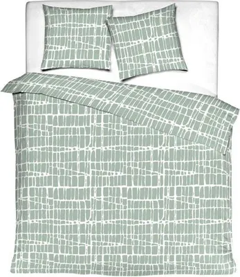 Produktbild von Misaio Misaio - Bettbezug - 100% Baumwolle - Crocodillia - Grün - Crocodile Print - 240x220 cm + 63x63 cm