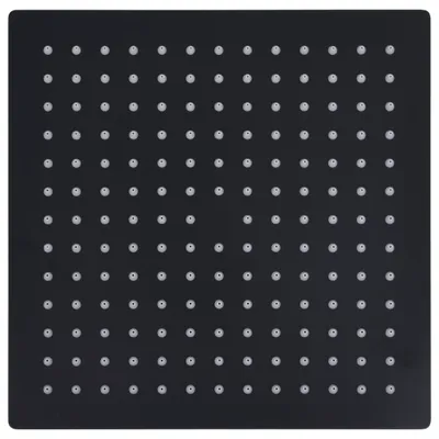 Immagine prodotto di vidaXL Doccia a pioggia in acciaio inox 30x30 cm quadrato nero