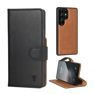 Image de TORRO Étui portefeuille détachable pour Galaxy S25 Ultra - TORRO Signature / Noir
