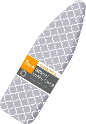Obrázok produktu pre Poťah na žehliacu dosku 38 x 137 cm, odolný voči škvrnám, bavlna, elastický okraj, na žehlenie