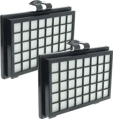 Produktbild von vhbw 2x Staubsaugerfilter kompatibel mit Fakir E 240 Staubsauger - HEPA-Filter Schwarz Weiß