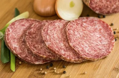 Produktbild von Original Eichsfelder Feldgieker 800g I Fleischerei Weber I Regionale Spezialität I Schlachtwarm verarbeitet I Eigene Schlachtung I Luftgetrocknet