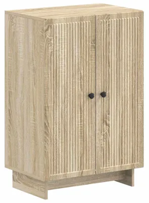 Obrázek produktu pro vidaXL Skříňka na boty EDE, 59,5 x 39,5 x 90 cm, materiál: dřevotříska, barva: sonoma