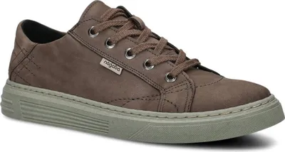Produktbild von NAGABA Sneaker Herren Halbschuhe Echtleder für Herbst Frühling Olive, 42