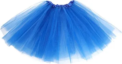 Produktbild von Erwachsenen Tütü Tüllrock Petticoat Ballettrock Ballett Tutu Rock mehrlagig Faschingskostüme Damen (Blau)