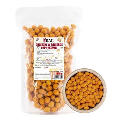 Zdjęcie produktu dla Orzeszki w panierce paprykowej 500g Brat.pl