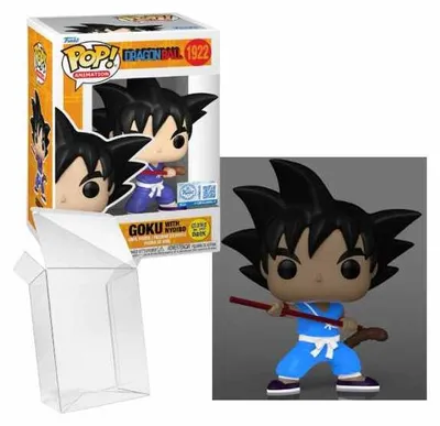 Produktbild von Funko Pop! Animation: Dragon Ball – Goku (mit Nyoibo) #1922 Leuchtet im Dunkeln Sonderedition Exklusiv