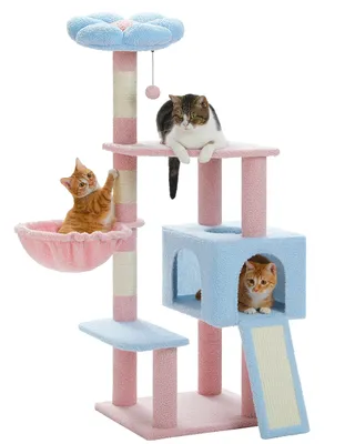 Produktbild von PAWZ Road Kratzbaum Blumen Katzenkratzbaum Sisal Katzenbaum Spielbaum für Katzen