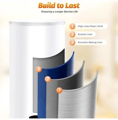 Immagine prodotto di Scaldabagno elettrico da 60 litri, 2000W - Montaggio a parete verticale - Risparmio energetico per acqua calda