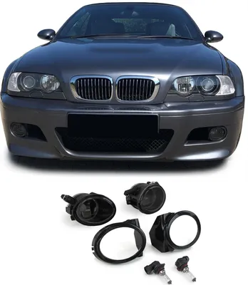 Produktbild von Klarglas Nebelscheinwerfer HB4 schwarz Paar passend für BMW E39 M5 E46 M3