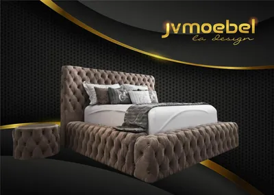 Produktbild von Bett Textil Schlafzimmer Möbel Luxury Moderne Betten Chesterfield Boxspring Neu