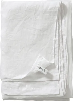 Produktbild von elegante Halbleinen Betttuch Breeze Farbe Weiss Größe 260x260