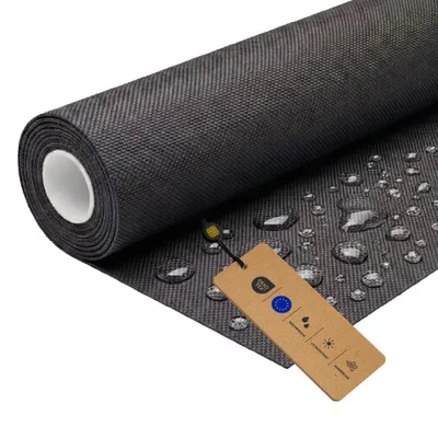 Produktbild von LOMIQ Polyesterstoff Wasserdicht, 100x150 cm, Dunkelgrau, 366 g/m2, Meterware Stoff Outdoor, Reißfest & Pflegeleicht, Material für Markisenstoff, Segeltuch, Gartenmöbel, Zelte, Rucksäcke