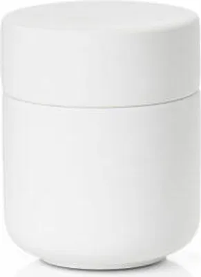 Image de Zone Danemark Pot en grès avec couvercle Ume White