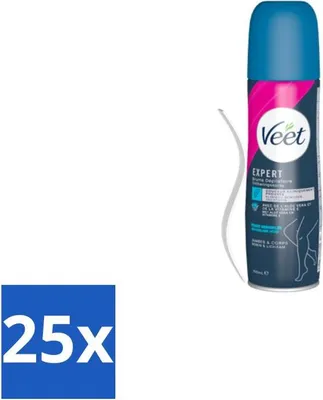 Zdjęcie produktu dla Veet - Spray do depilacji - Skóra wrażliwa - Łatwy w użyciu - 150 ml - Value pack - 25 szt