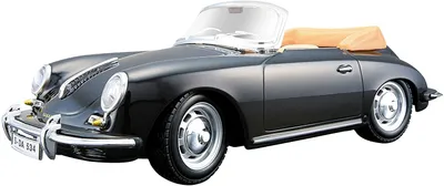 Produktbild von Bburago 18-22078 - Modellauto - Porsche 356B Cabrio 1961 (schwarz, Maßstab 1:24) Modell Auto