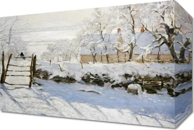 Image de Tableau 30 x 20 cm « The Magpie », Monet Vintage pour le salon
