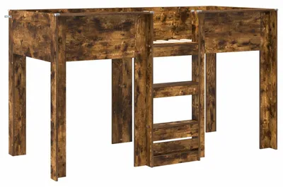 Zdjęcie produktu dla vidaXL Łóżko piętrowe dla dzieci dąb wędzony 75 x 190 cm