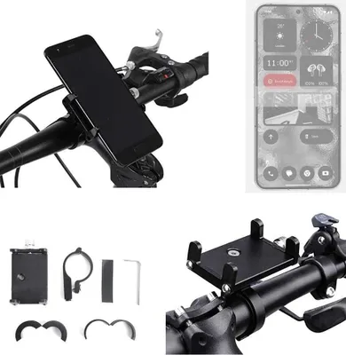 Produktbild von K-S-Trade Handyhalterung für das Fahrrad kompatibel mit Nothing 2 Halter Lenkstange Fahrradhalterung Motorrad Bike Mount Befestigung Smartphone Handy