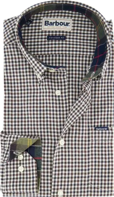 Produktbild von Barbour legeres Hemd braun mit Button-Down-Kragen, langen Ärmeln und Brusttasche