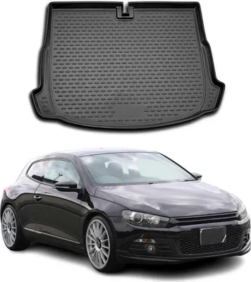 Produktbild von Kofferraummatte Kofferraumwanne für VW Scirocco 2008-2017 Gummi TPE Schwarz