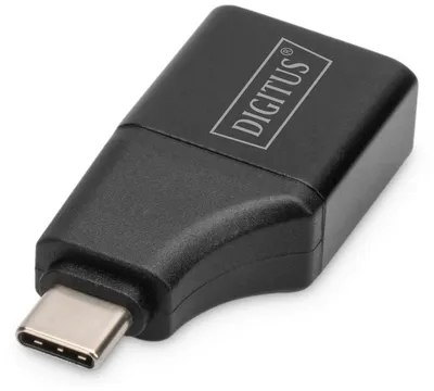 Produktbild von DIGITUS 4K USB-C auf HDMI Typ-A Adapt.4K/30HZ Alu-Gehaeuse schw.