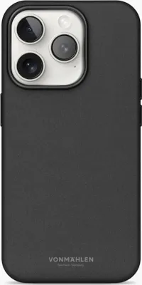 Obrázek produktu pro Jako kožené pouzdro - ochranný kryt, kompatibilní s MagSafe iPhone 16 Pro, černé pouzdro na mobilní telefon