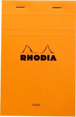 Immagine prodotto di Blocco note Rhodia n. 14 11x17cm foderato 80 fogli arancione confezione da 10