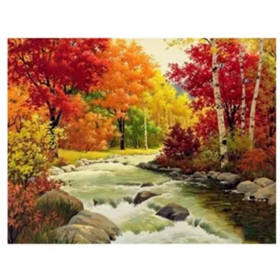Produktbild von NORIMPEX Diamantmosaikwald über dem Bach 100295