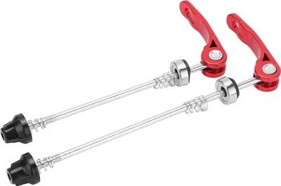 Produktbild von 2 Stück Fahrradnaben-Schnellspannhebel 145 mm vorne 185 mm hinten Verschleißfestigkeitsspieß für Fahrradräder